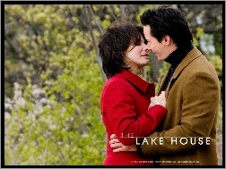 pocałunek, mężczyzna, Sandra Bullock, The Lake House, park